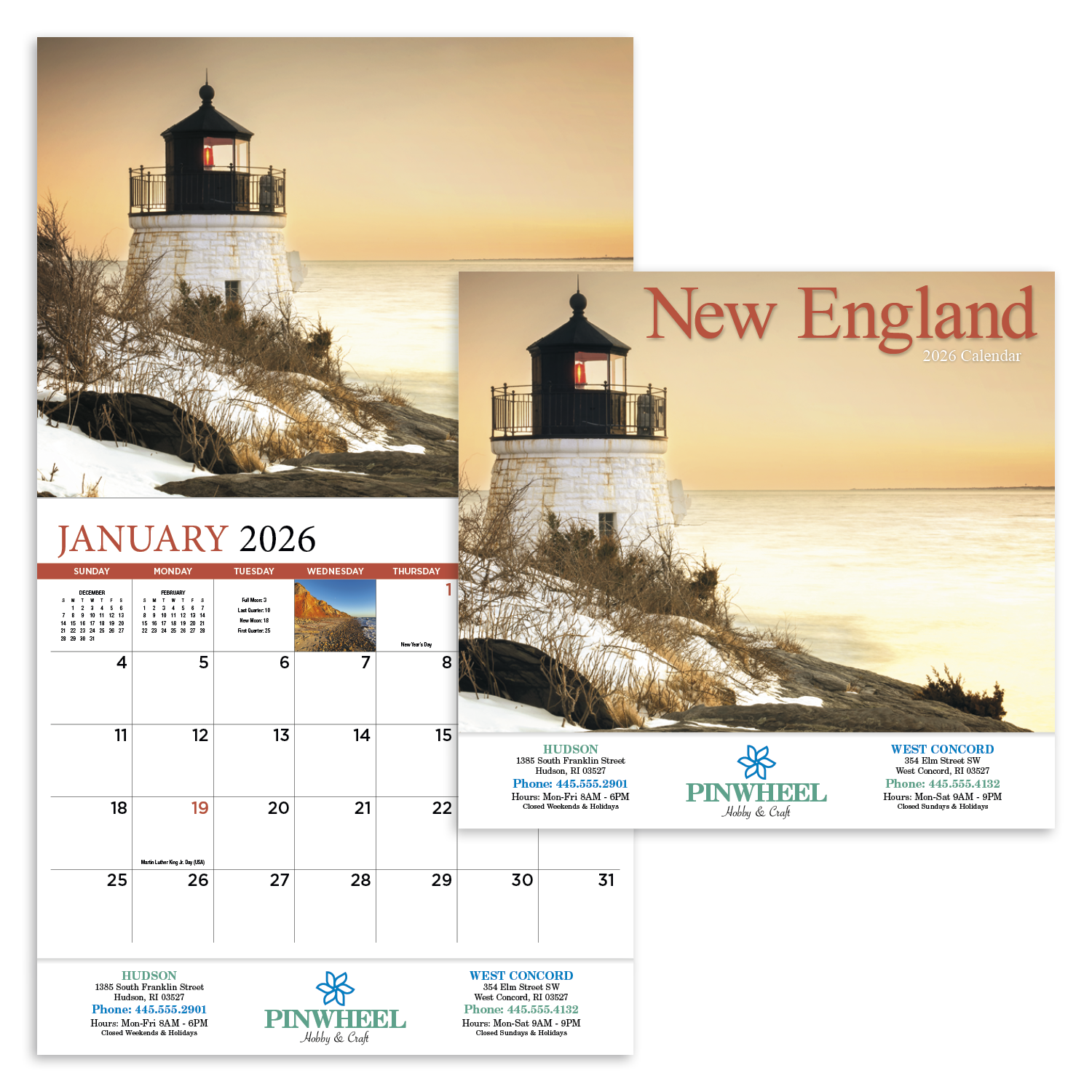 HotLine® Products New England Appointment Calendar - Stapled 58