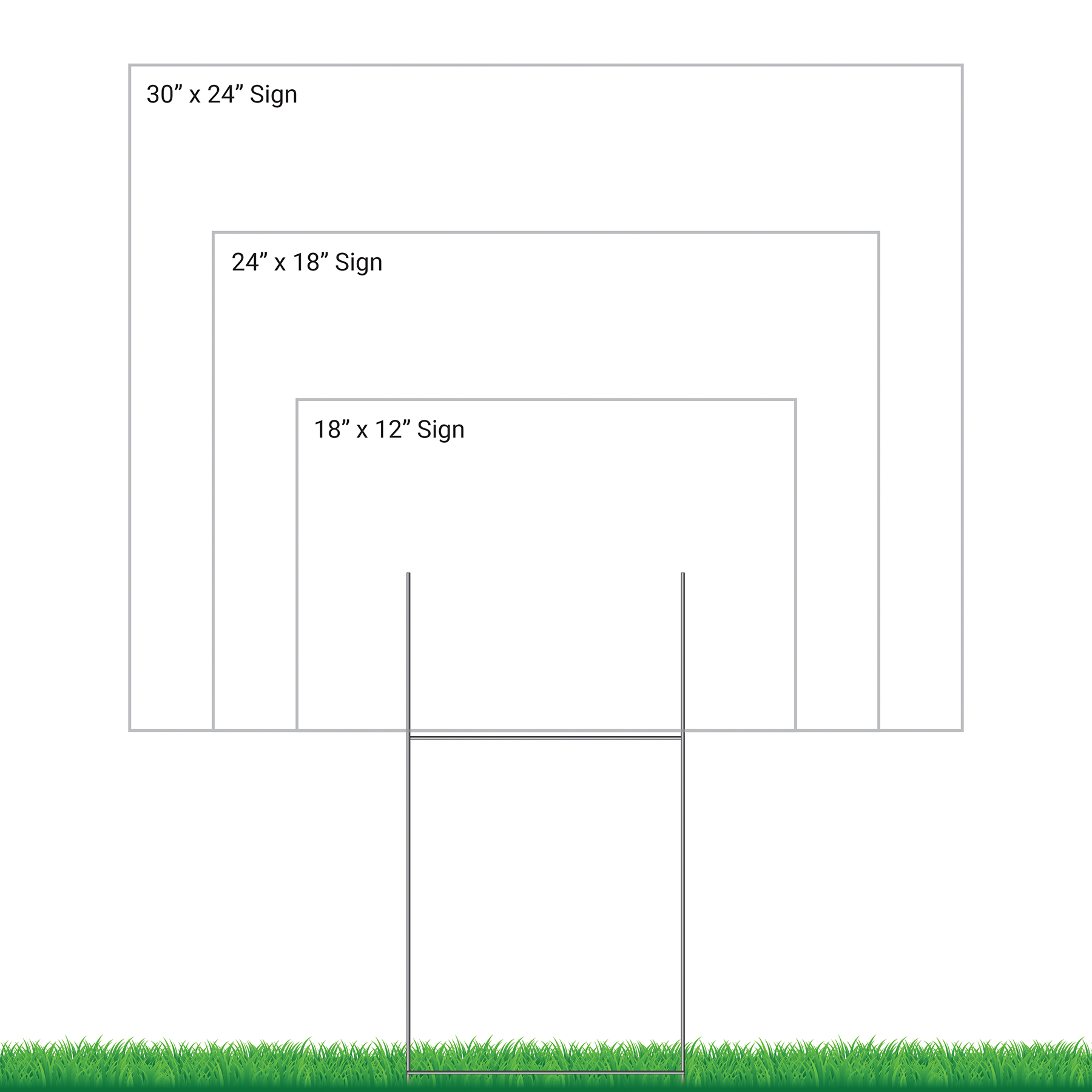 Medium Hardware for Corrugated Yard Signs 2