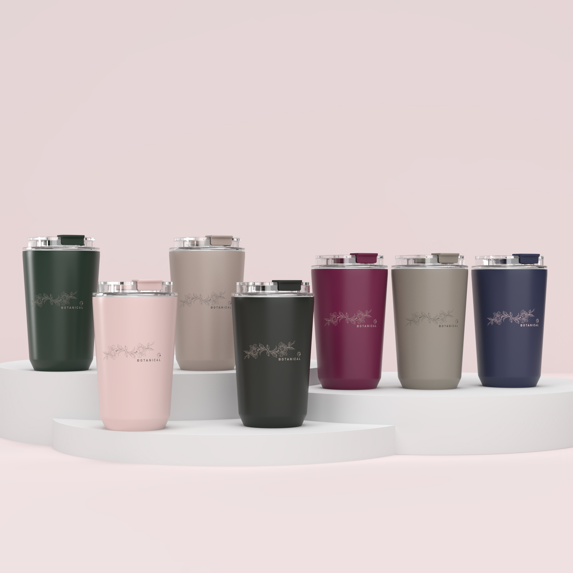 Golden hour 355 ml / 12oz recycled stainless steel mug 4