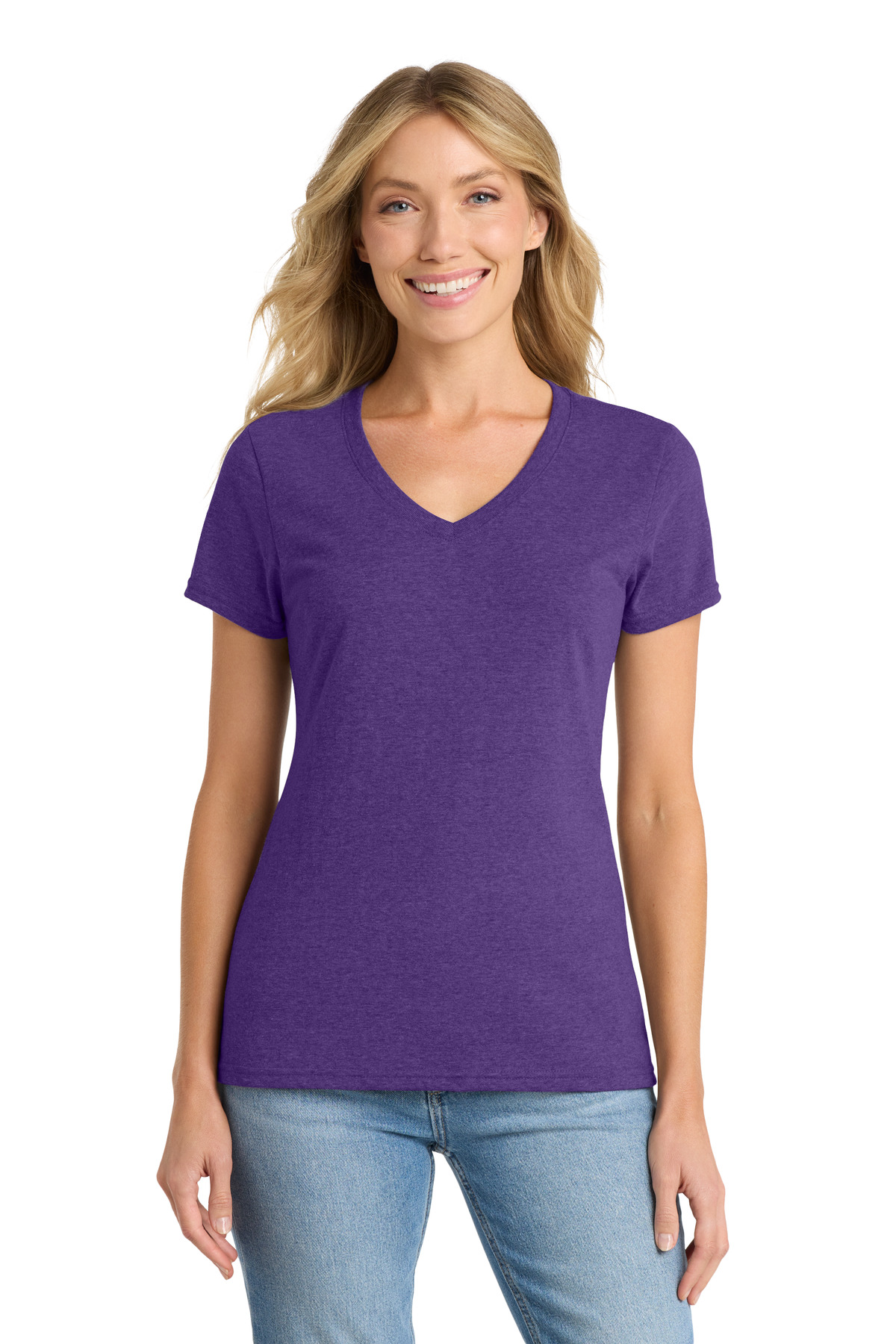 Port & Co Women's Fan Favorite Blend V-Neck Tee. LPC455V 60