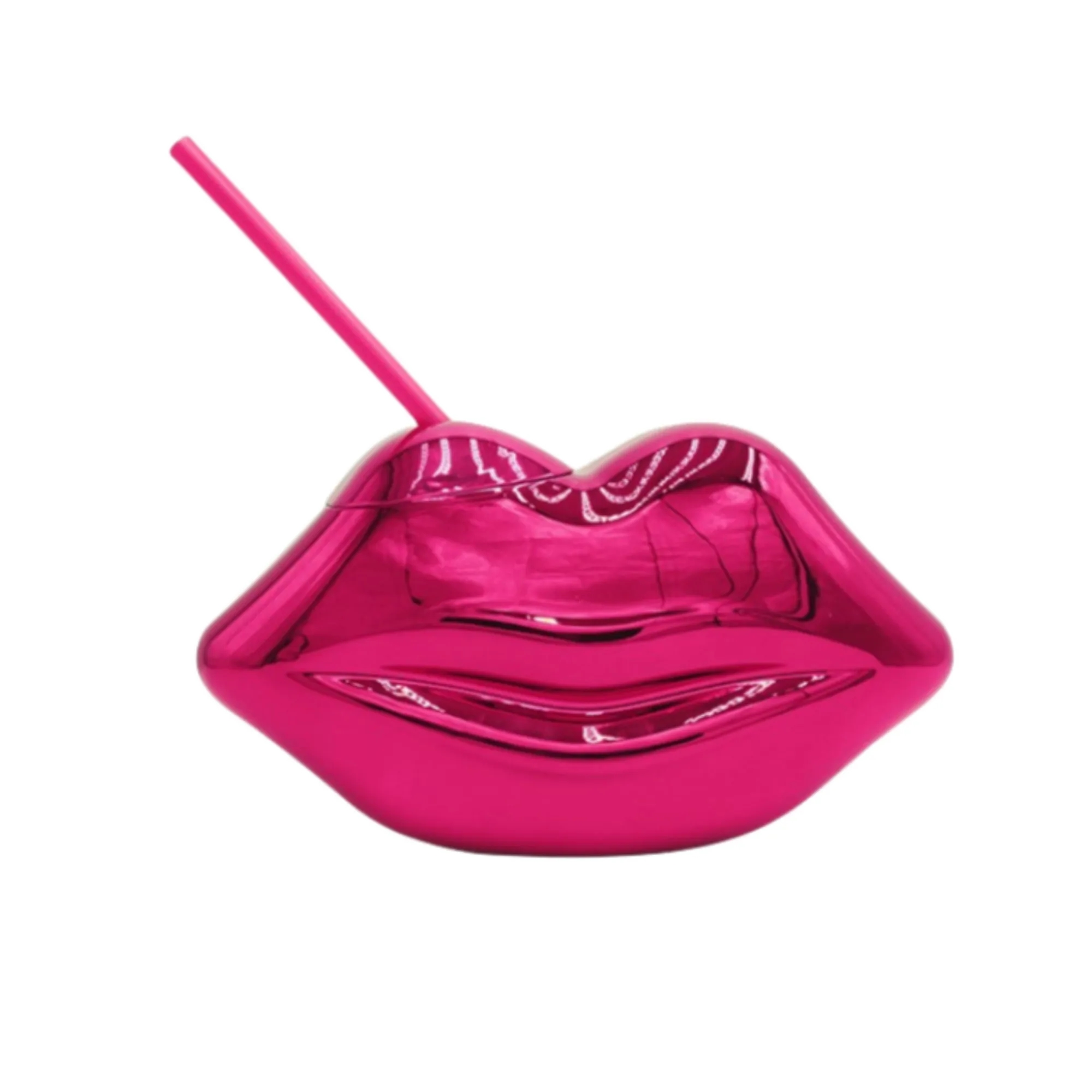 24oz Creative Electroplated Lip Straw Cup 2