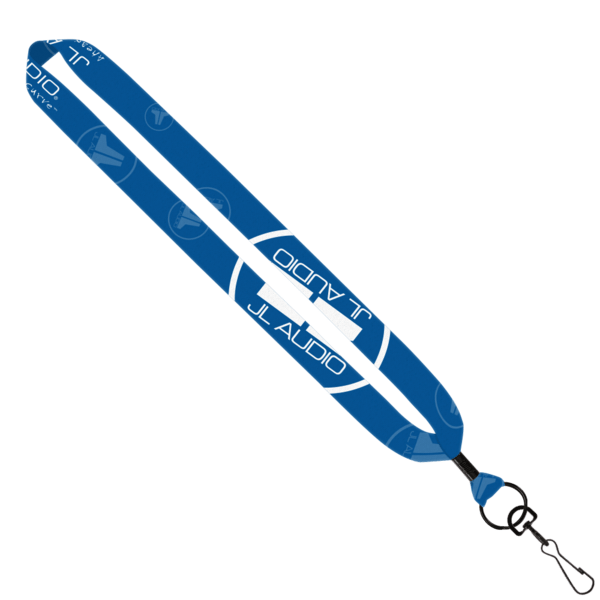 1" Dye-Sublimated Lanyard with Metal Crimp & Metal Split-Ring 26
