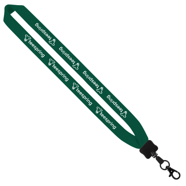 1" Cotton Lanyard with Plastic Clamshell & O-Ring 28