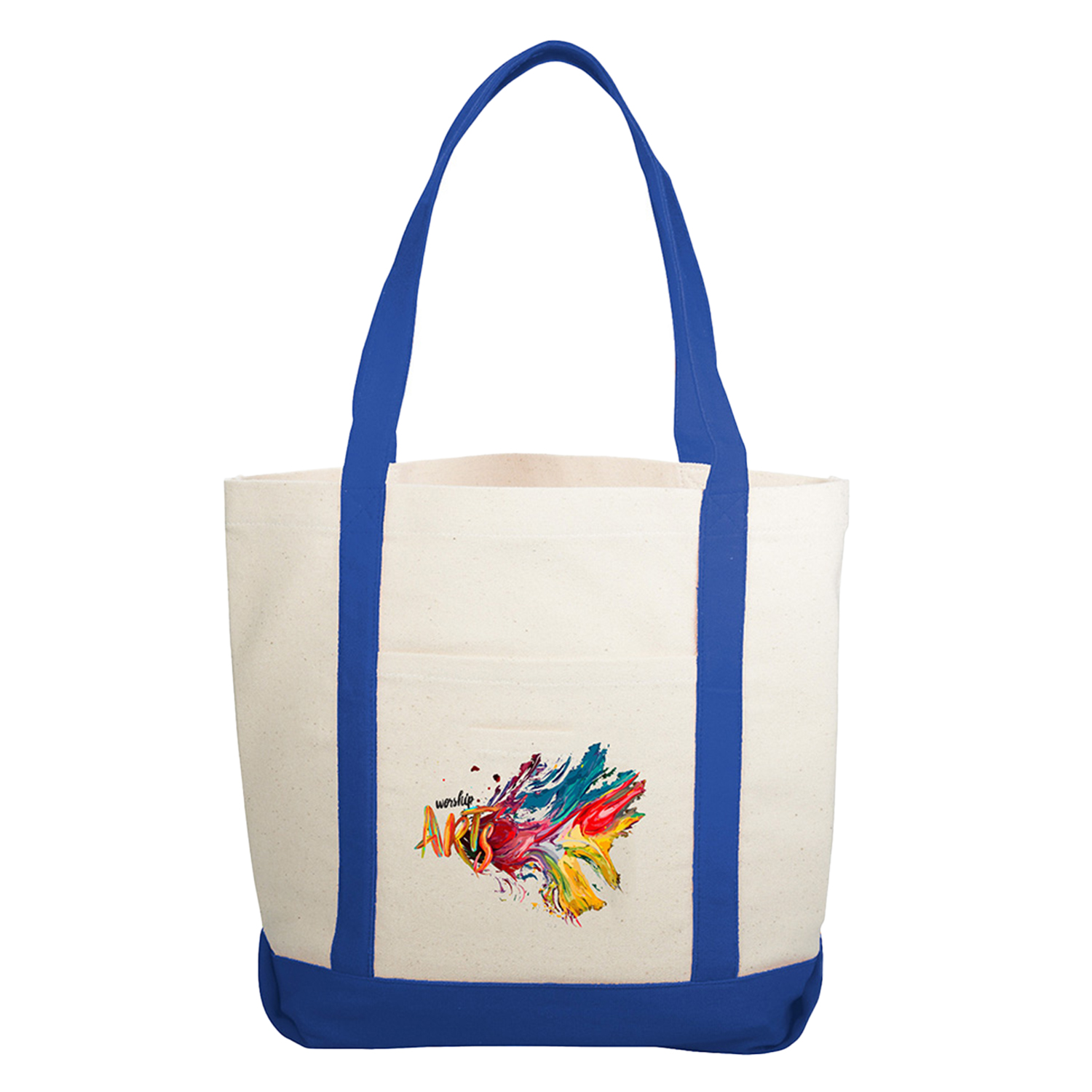 Lightweight Cotton Canvas Boat Bag, custom tote bag with logo imprint 5
