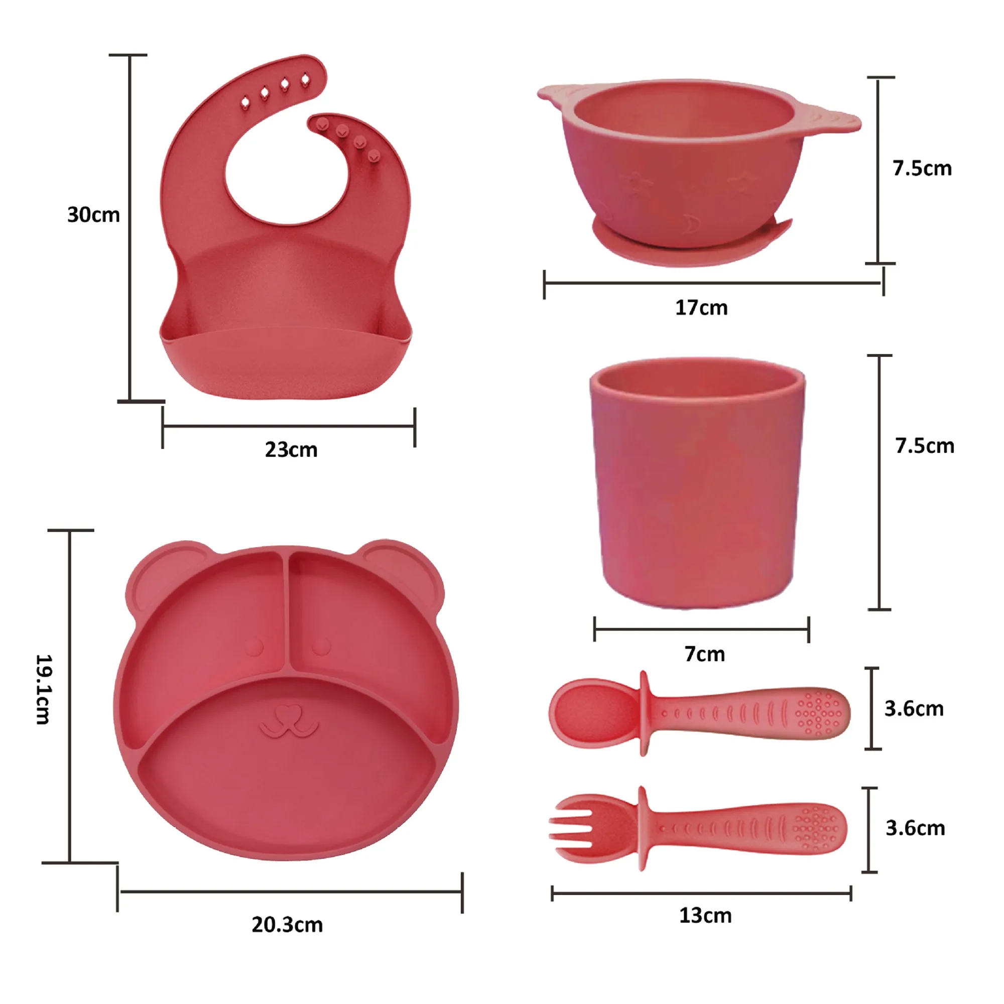 Silicone Baby Feeding Set 5