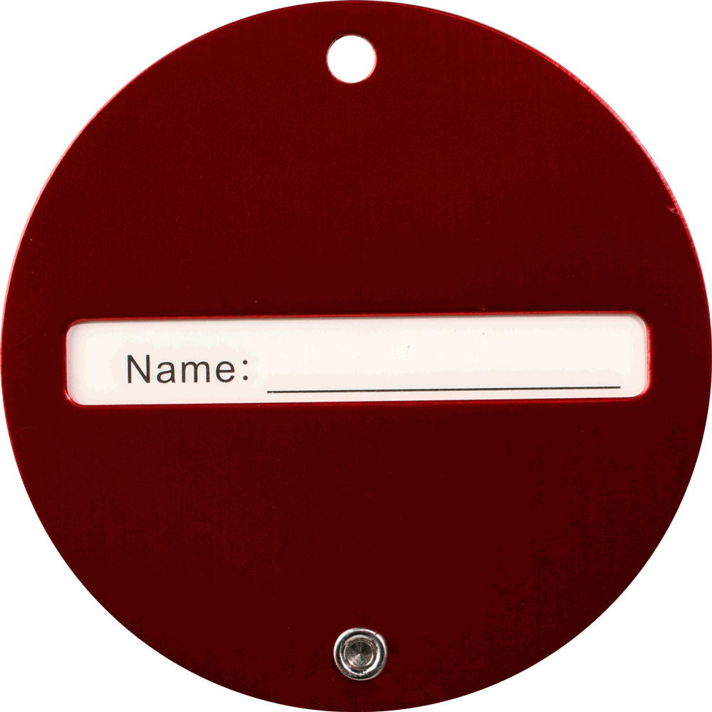 Texture Tone® Aluminum Round Luggage Tag 17