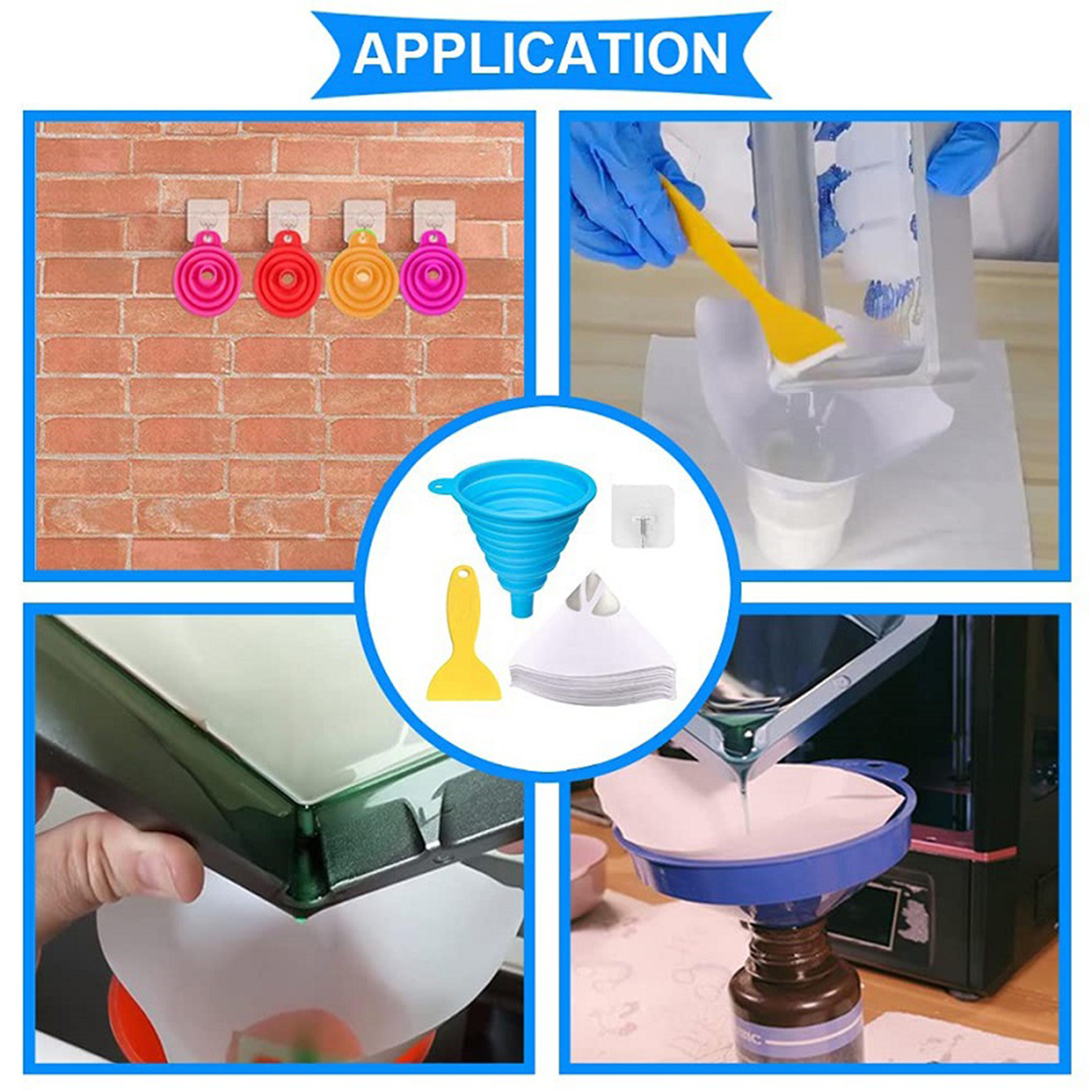 Silicone Collapsible Funnel 4