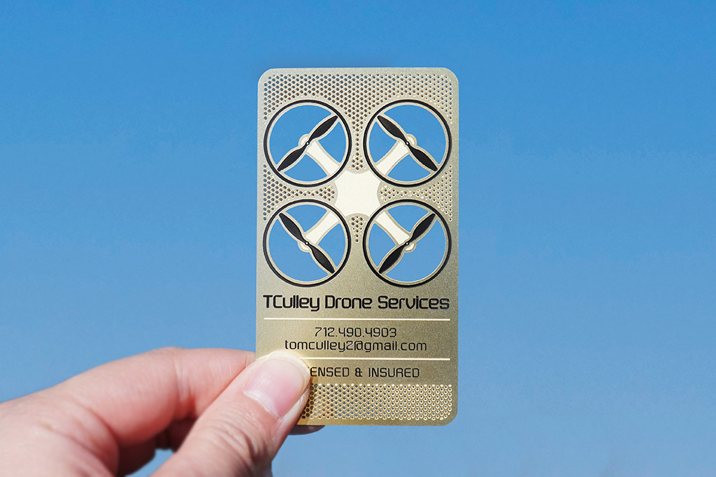 Brass Finish Business Cards 6