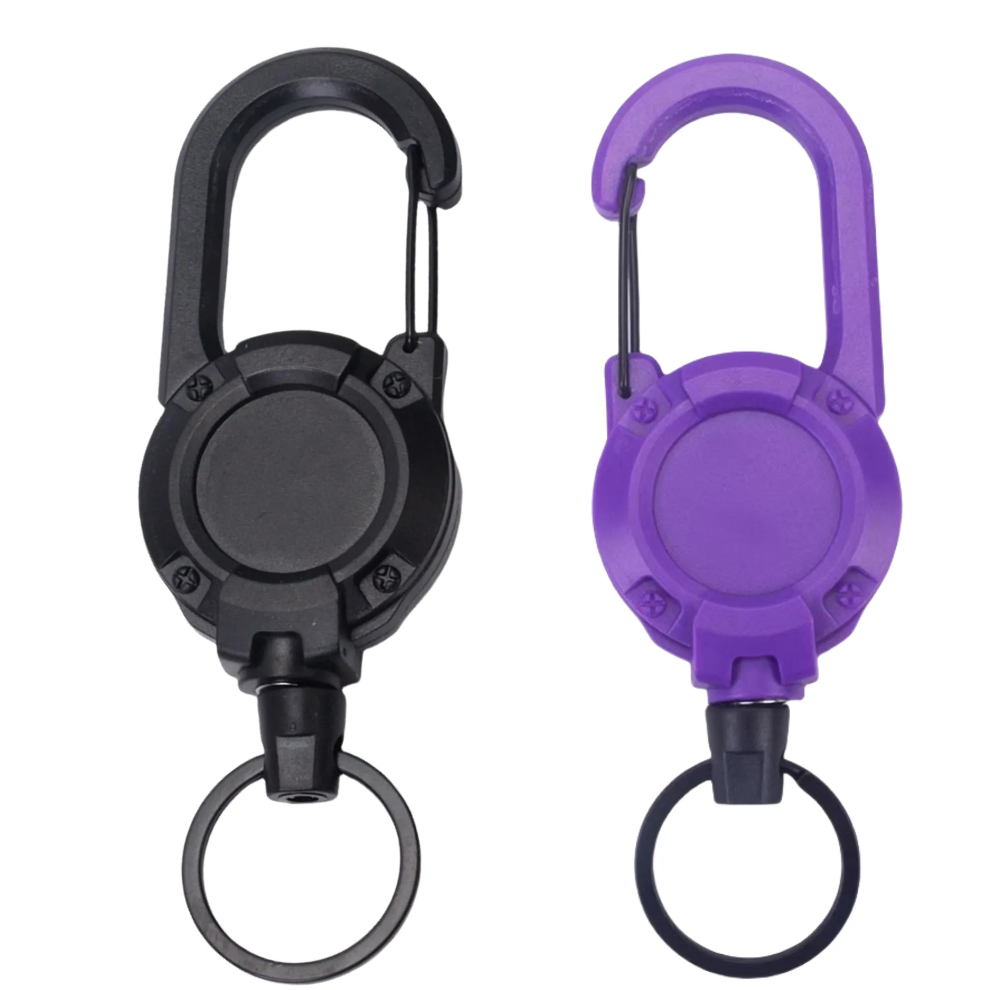 Custom Round PU Leather Keychain 1