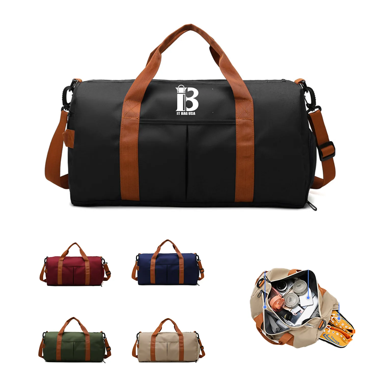 Gym Bag With Shoes Compartment And Wet Pocket 2