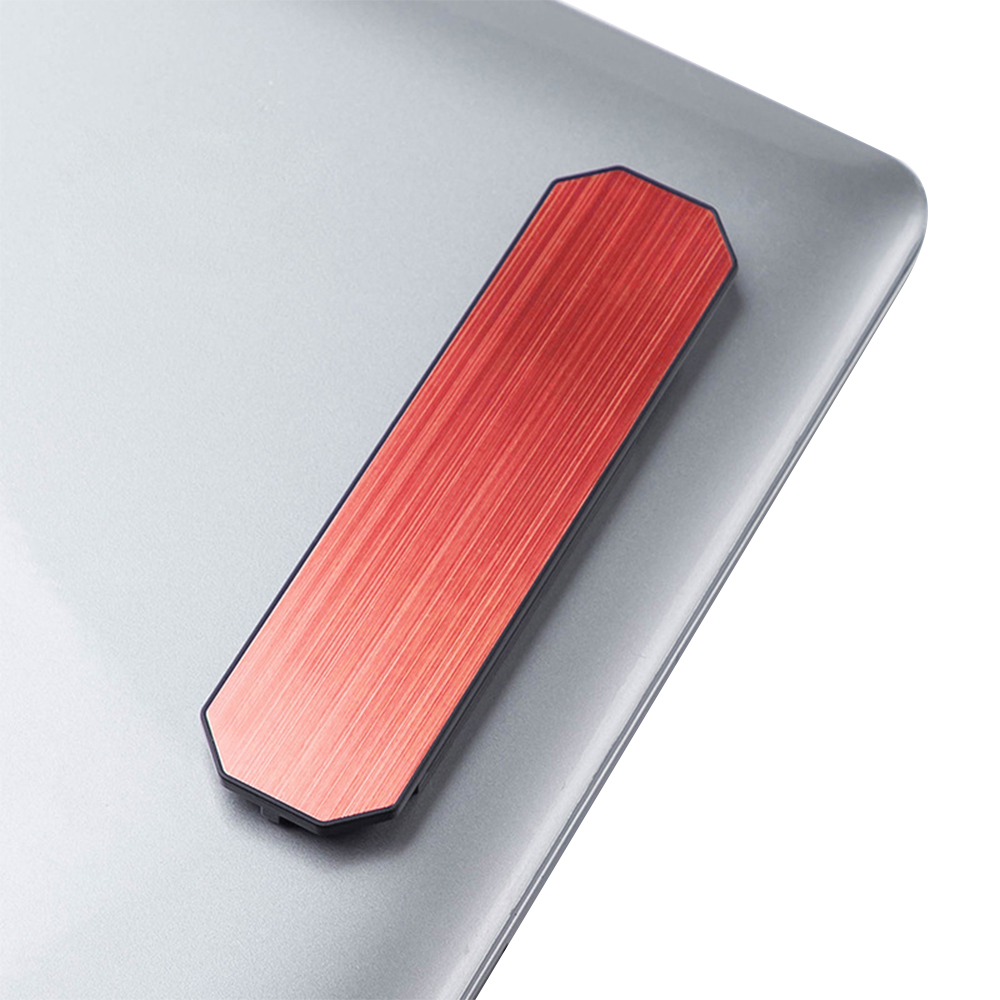 Striped portable plastic magnetic adhesive computer phone stand 12