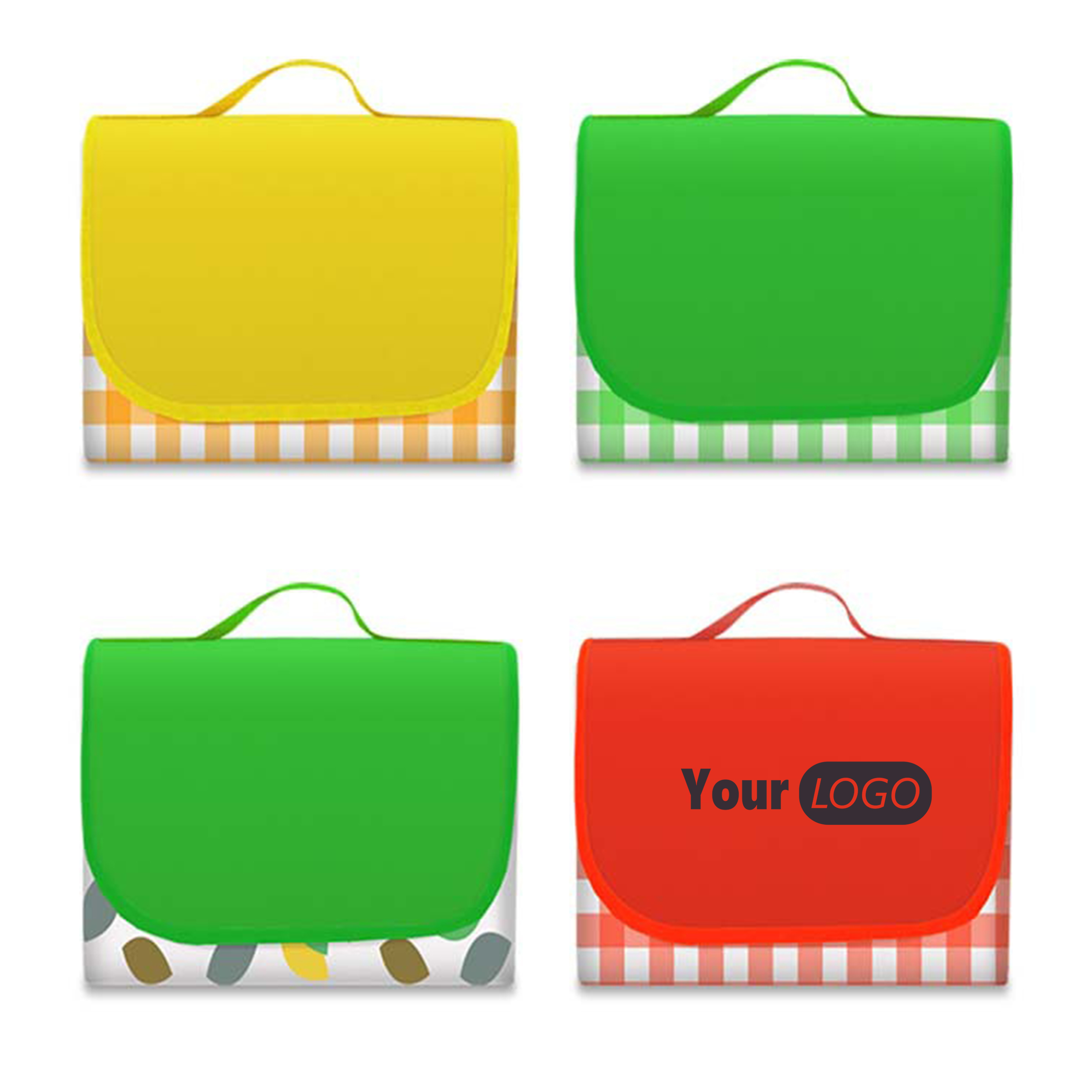 600D Polyester Stylish And Waterproof Color Picnic Blankets (Moq 20) 2
