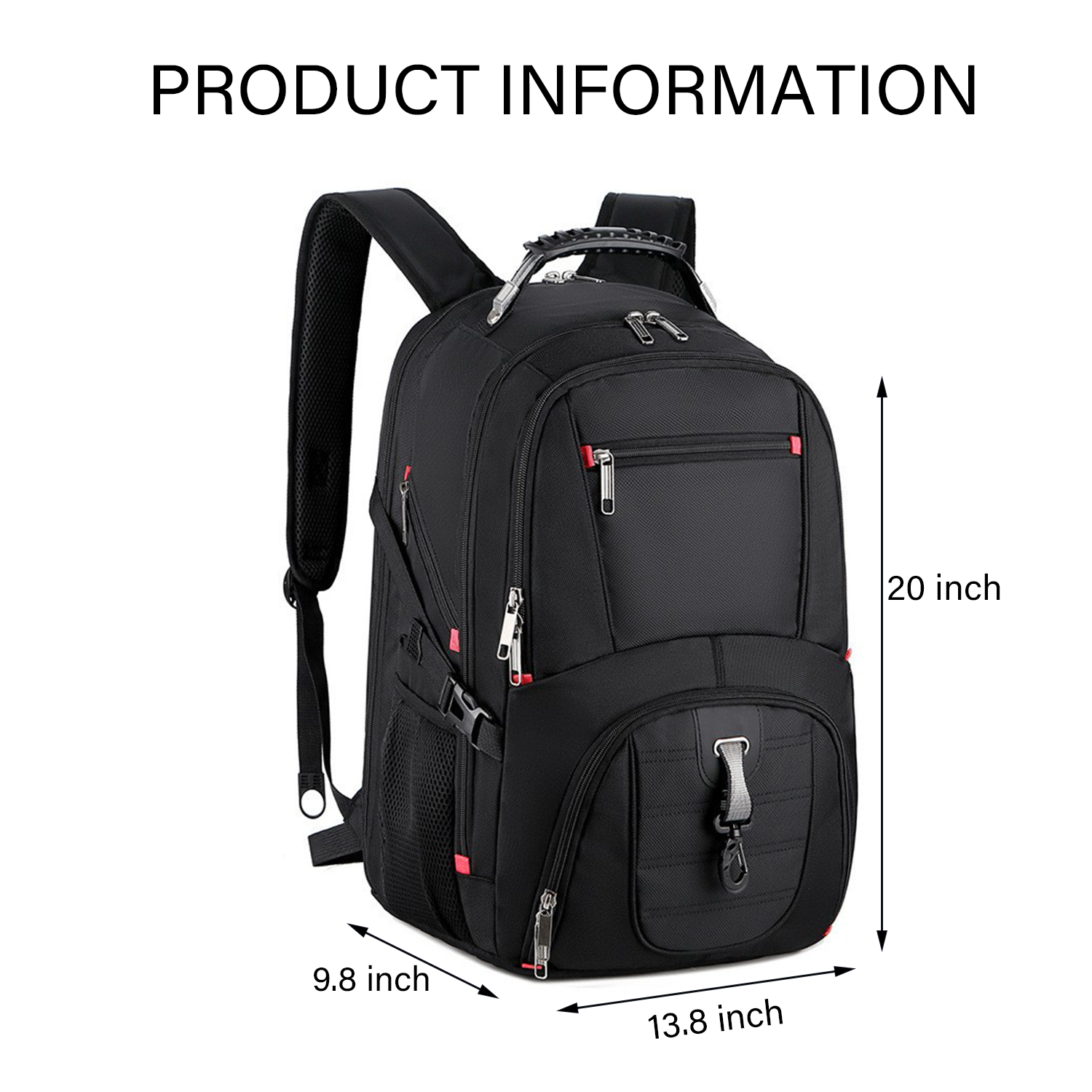 Business Work Backpack With USB Charging Port 7