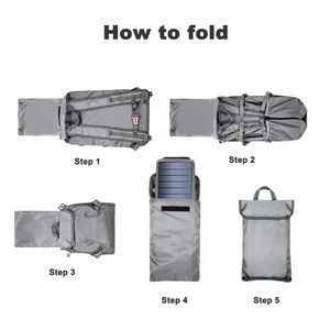Solar Backpack Foldable Hiking Daypack With 5V Power Supply 2