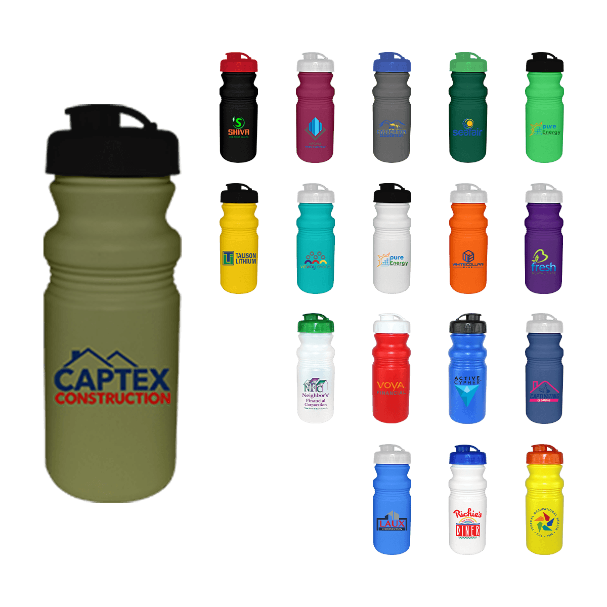 20 Oz. Cycle Bottle with Flip Top Cap 12