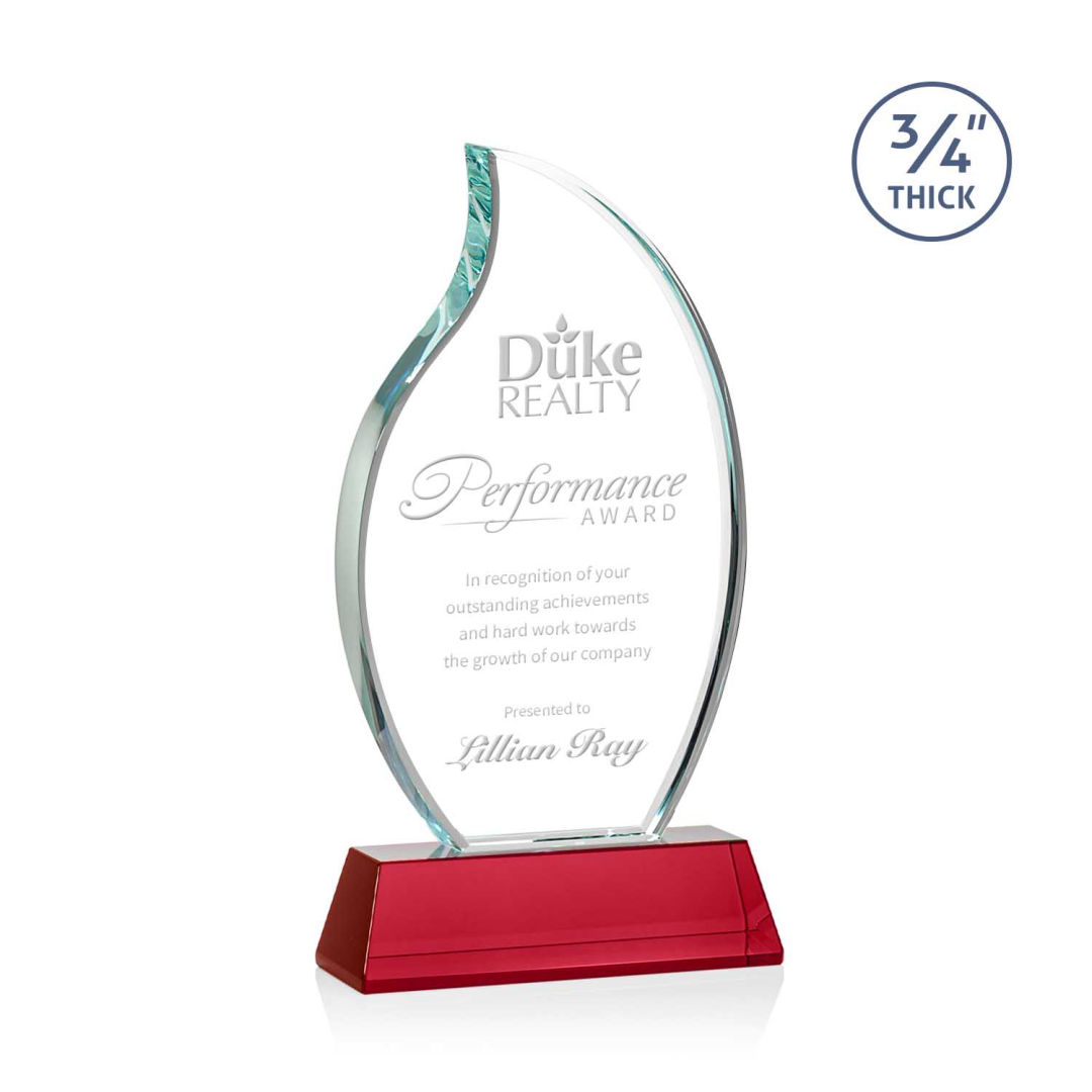 Croydon Flame Award on Newhaven Base - Red 2