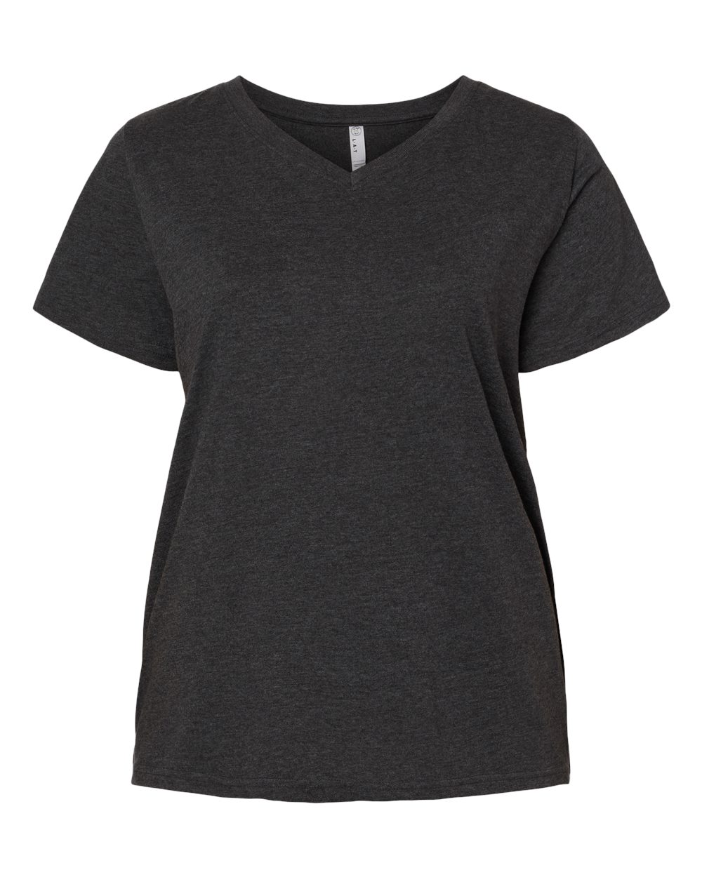 Women's Curvy Collection Fine Jersey V-Neck Tee - 3817 8