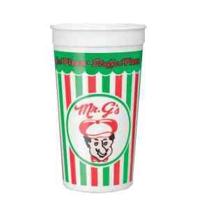 32 oz. Offset Print Smooth Plastic Stadium Cup 4
