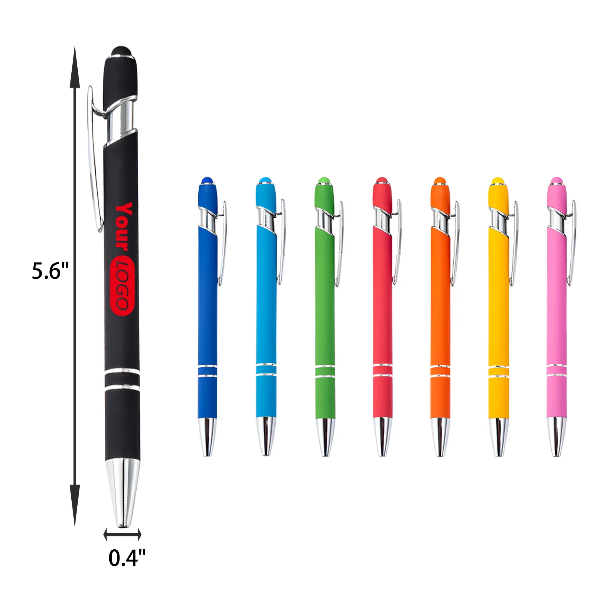 MOQ 50 PCS Press Type Touch Stylus Metal Pen 5