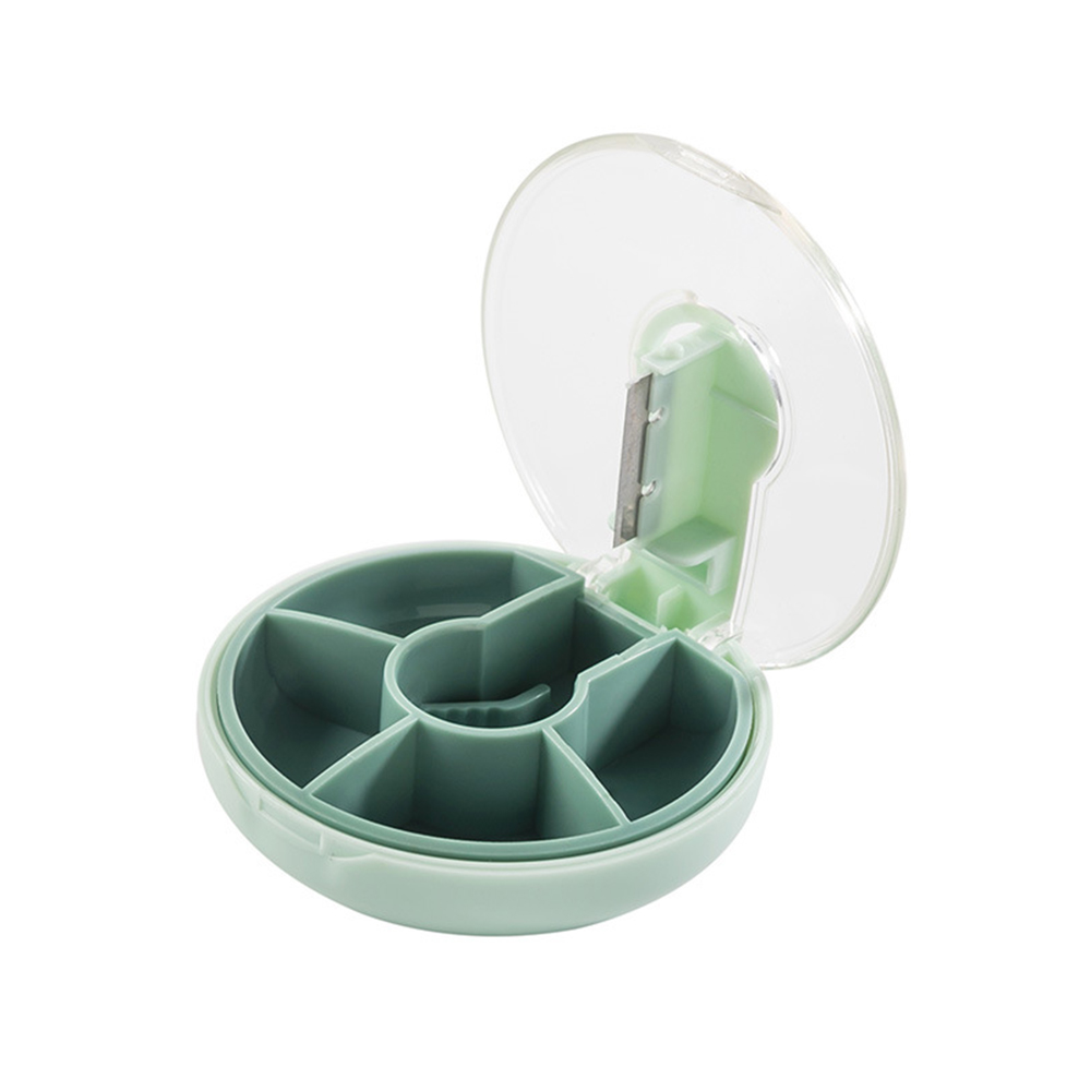 4 Compartments Travel Pill Organizer Portable Tablet Case 2