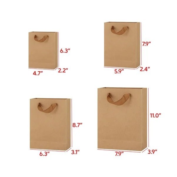 Paper Handbags Kraft Gift Bags 3