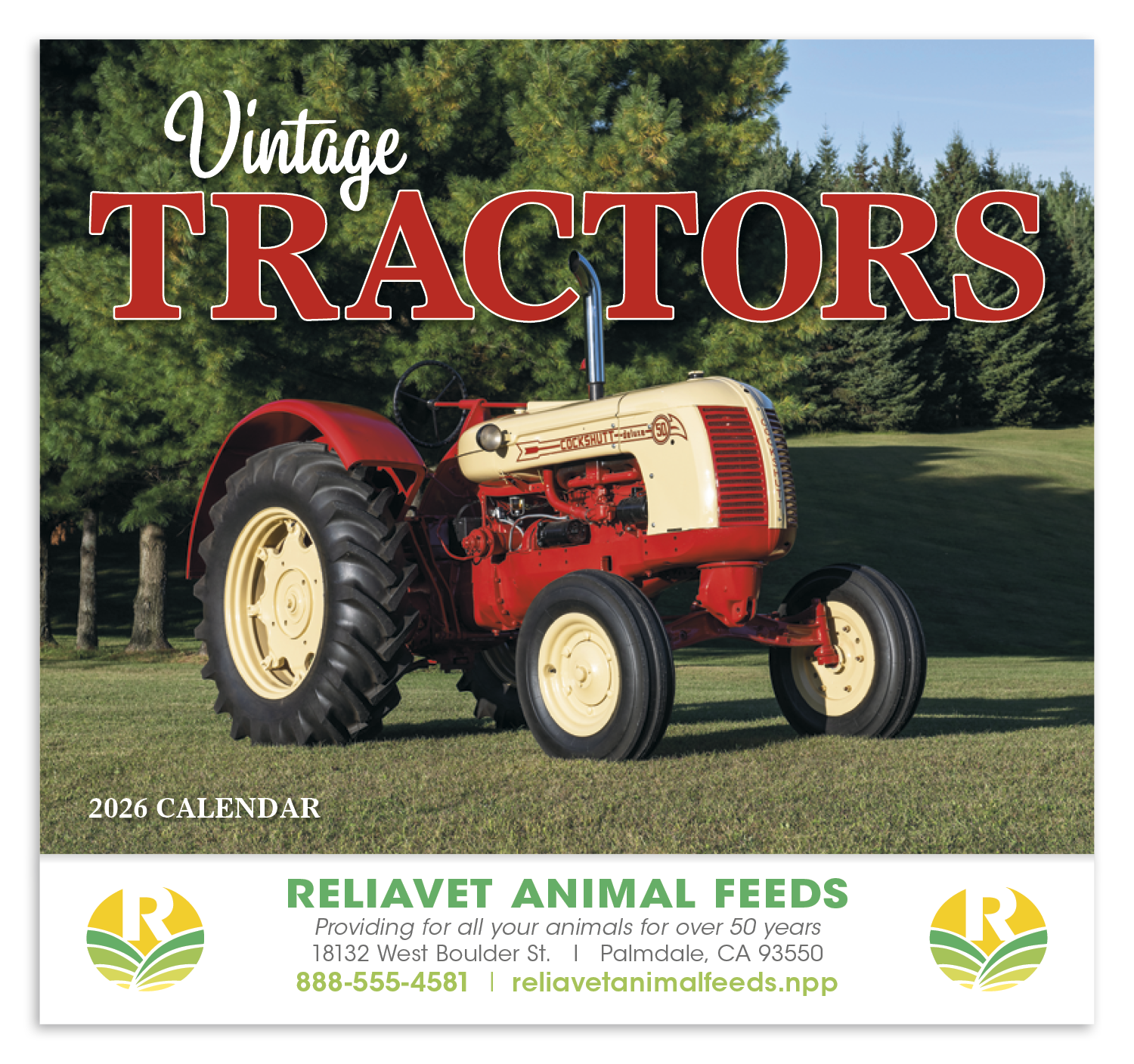 HotLine® Products Vintage Tractors Appointment Calendar - Stapled 21