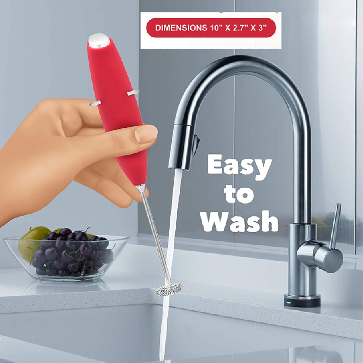 Milk Frother Handheld Foam Maker 3