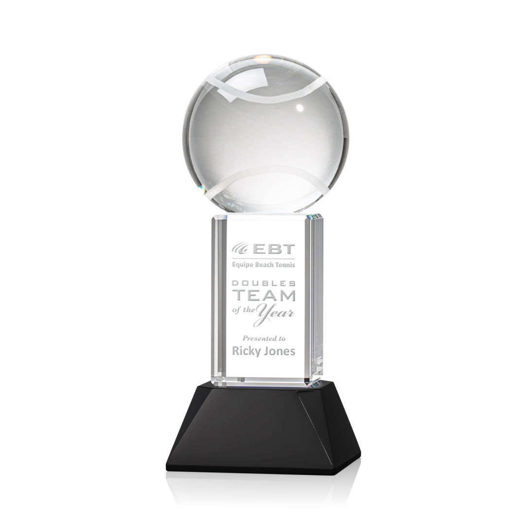 Tennis Ball Award on Stowe Base - Black 8