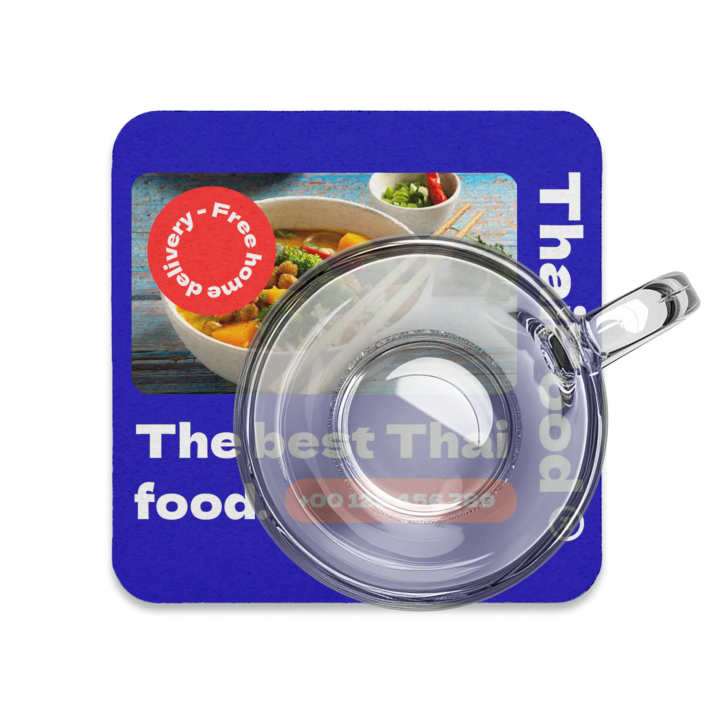 3.5" Square Pulpboard Coaster - Full-Color print 2