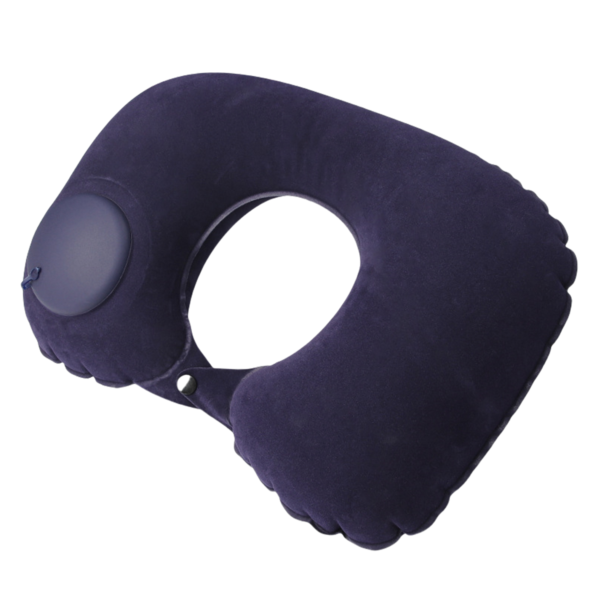 Press Inflatable Flocked U-Shaped Neck Pillow for Travel 10