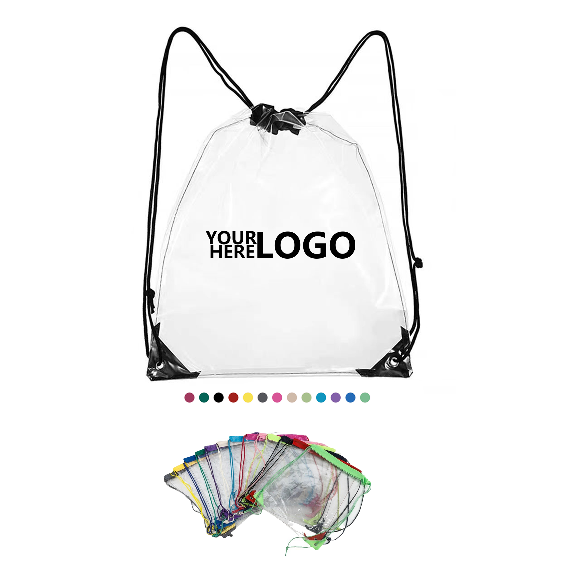 Clear Drawstring Bag 2