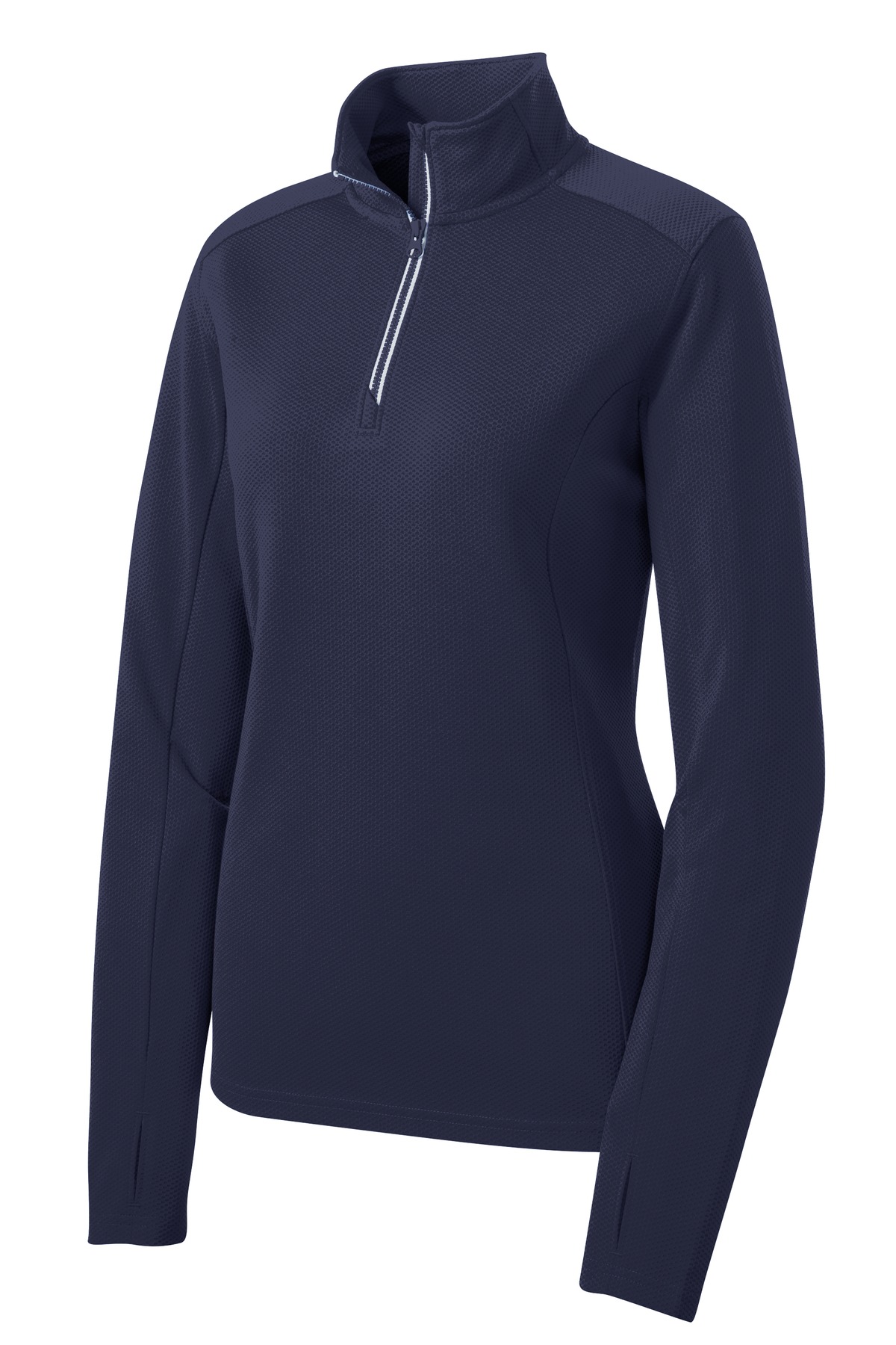 Sport-Tek Women's Sport-Wick Textured 1/4-Zip Pullover. LST860 35