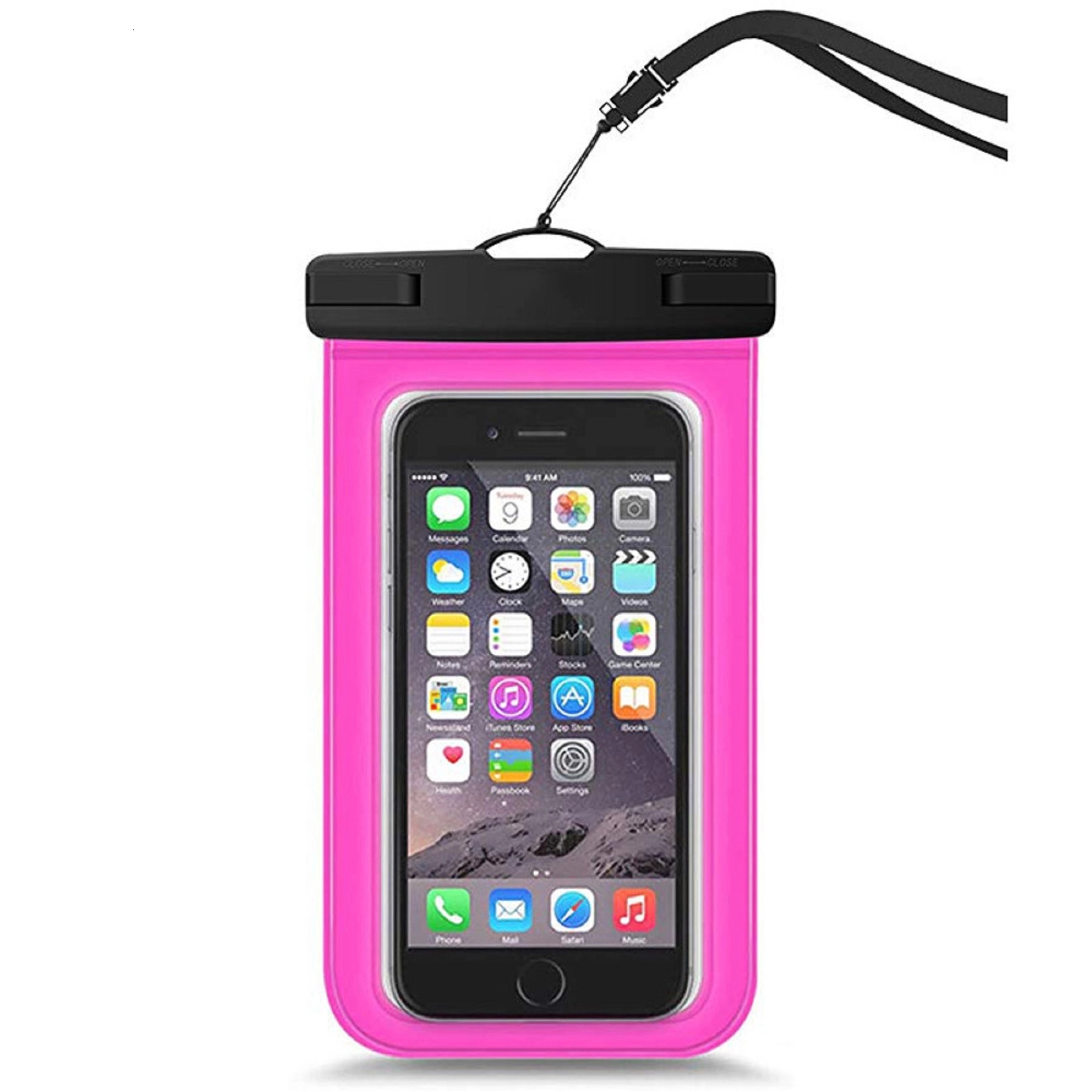 6" Waterproof Phone Bag with Lanyard 5