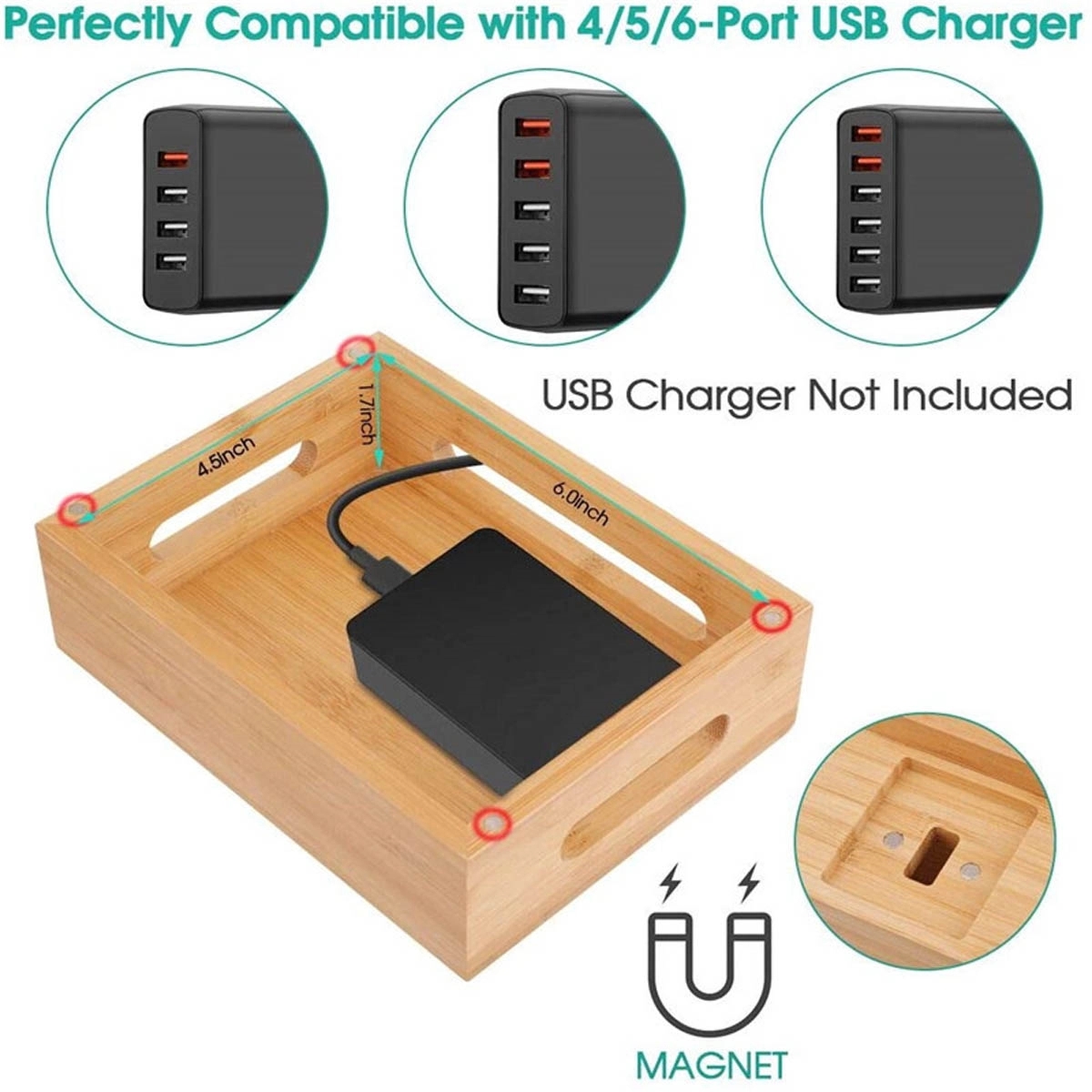 Bamboo Charging Station 4