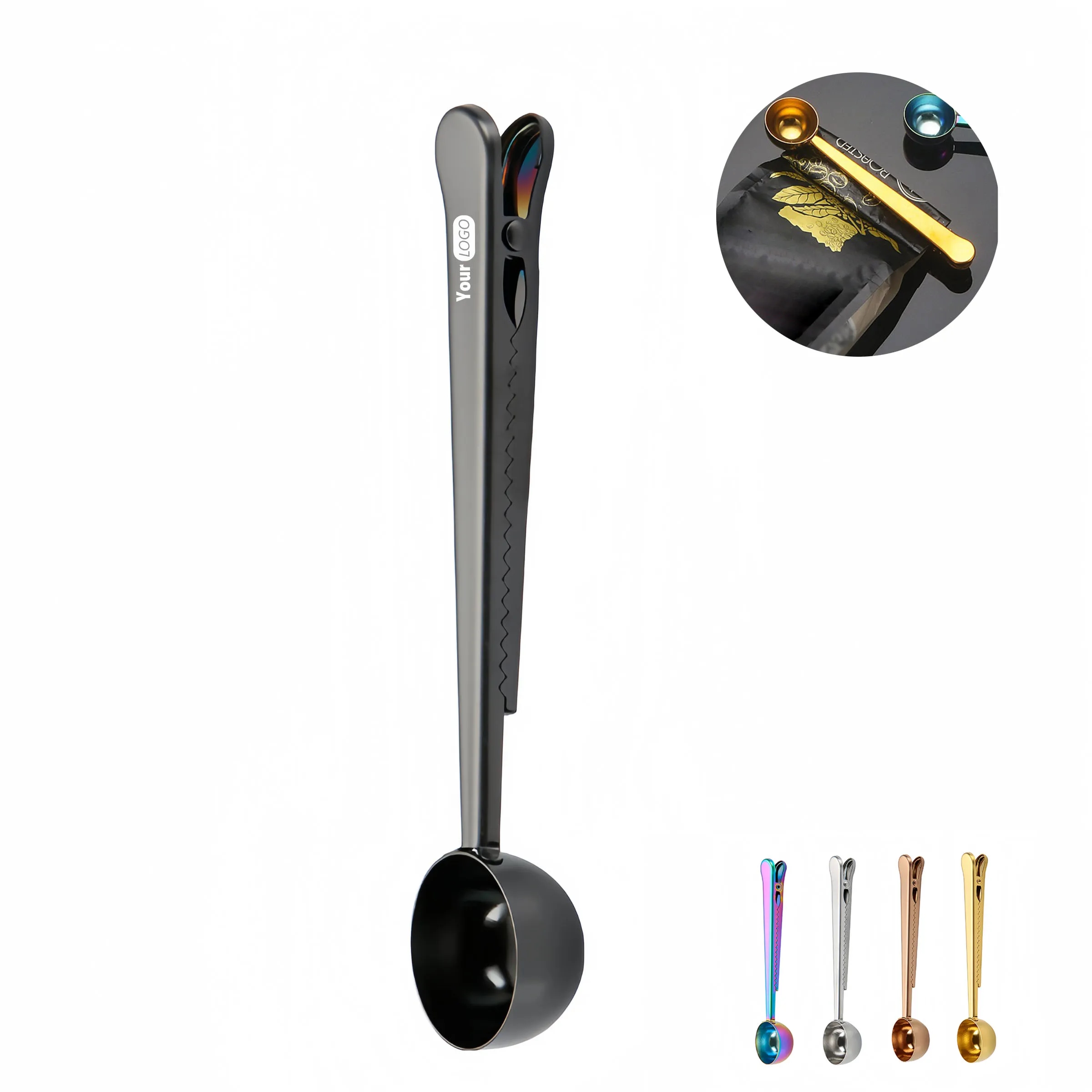 Stainless Steel Coffee Measuring Spoons With Clips, 10 Piece 8