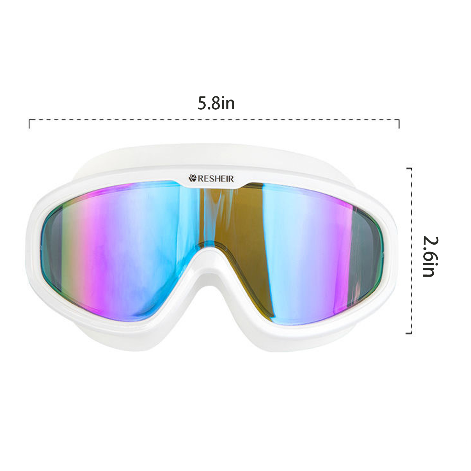 Anti-Fog Swimming Goggles—Adjustable Strap & Large-Frame 4