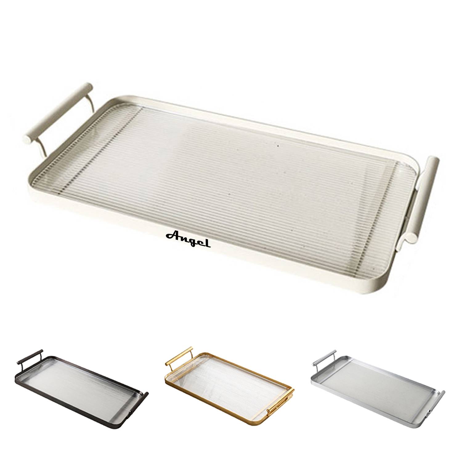 Acrylic Rectangle Decorative Tray 2