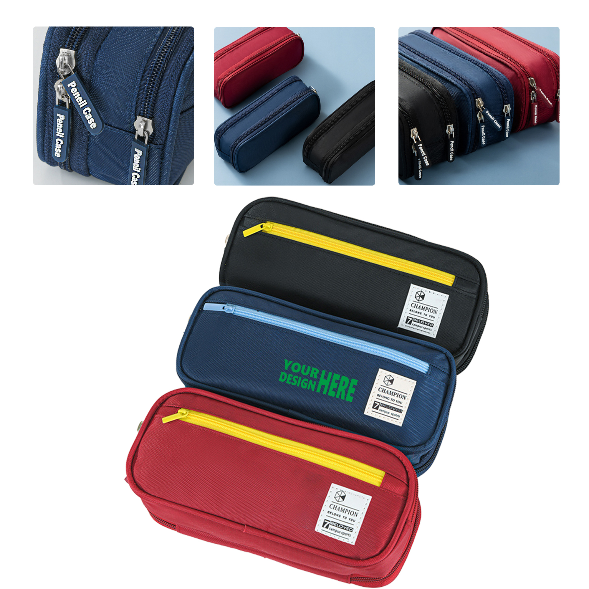 MOQ 50 Customizable Large Capacity Pencil Case for Students 1