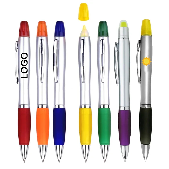 Curvy Pen with Highlighter 5