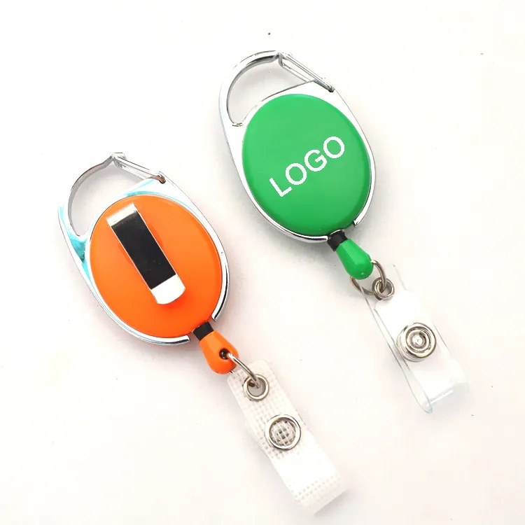 Carabiner Clip Retractable Badge Holder 12