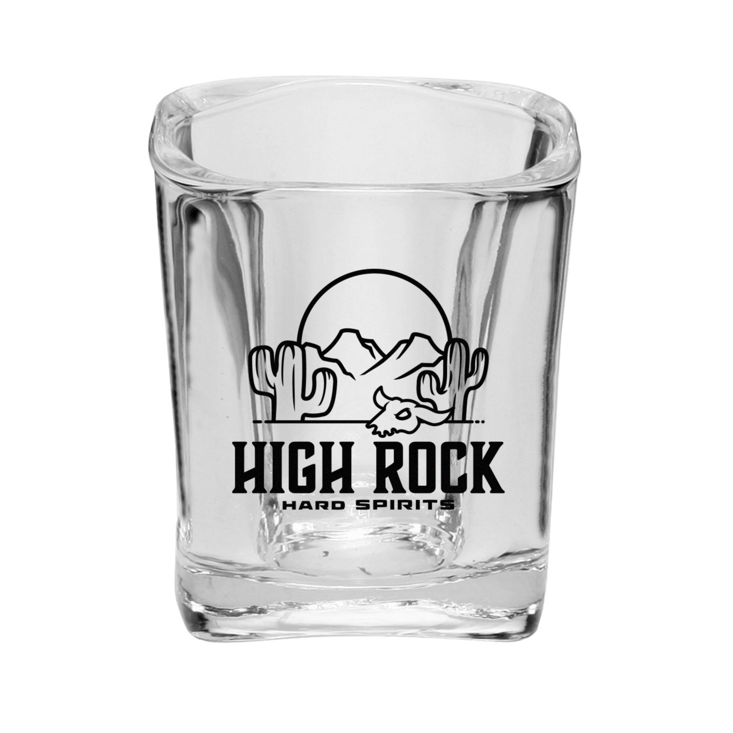 2 oz. Rounded Square Shot Glass (1 Color Imprint) 12