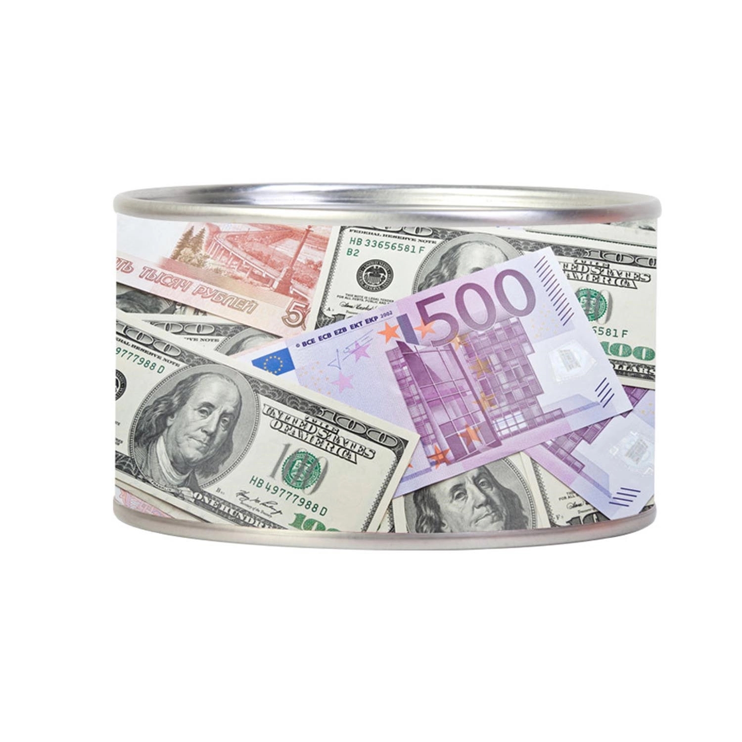 Coin Can With Slot And Removable Lid 2