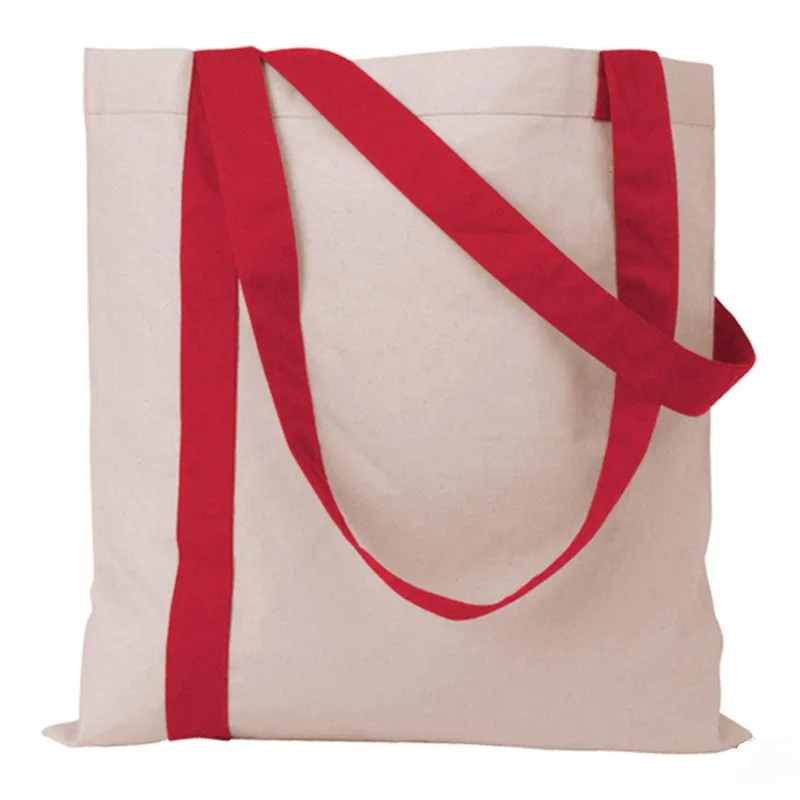 Striped Economy Cotton Canvas Tote Bag 3