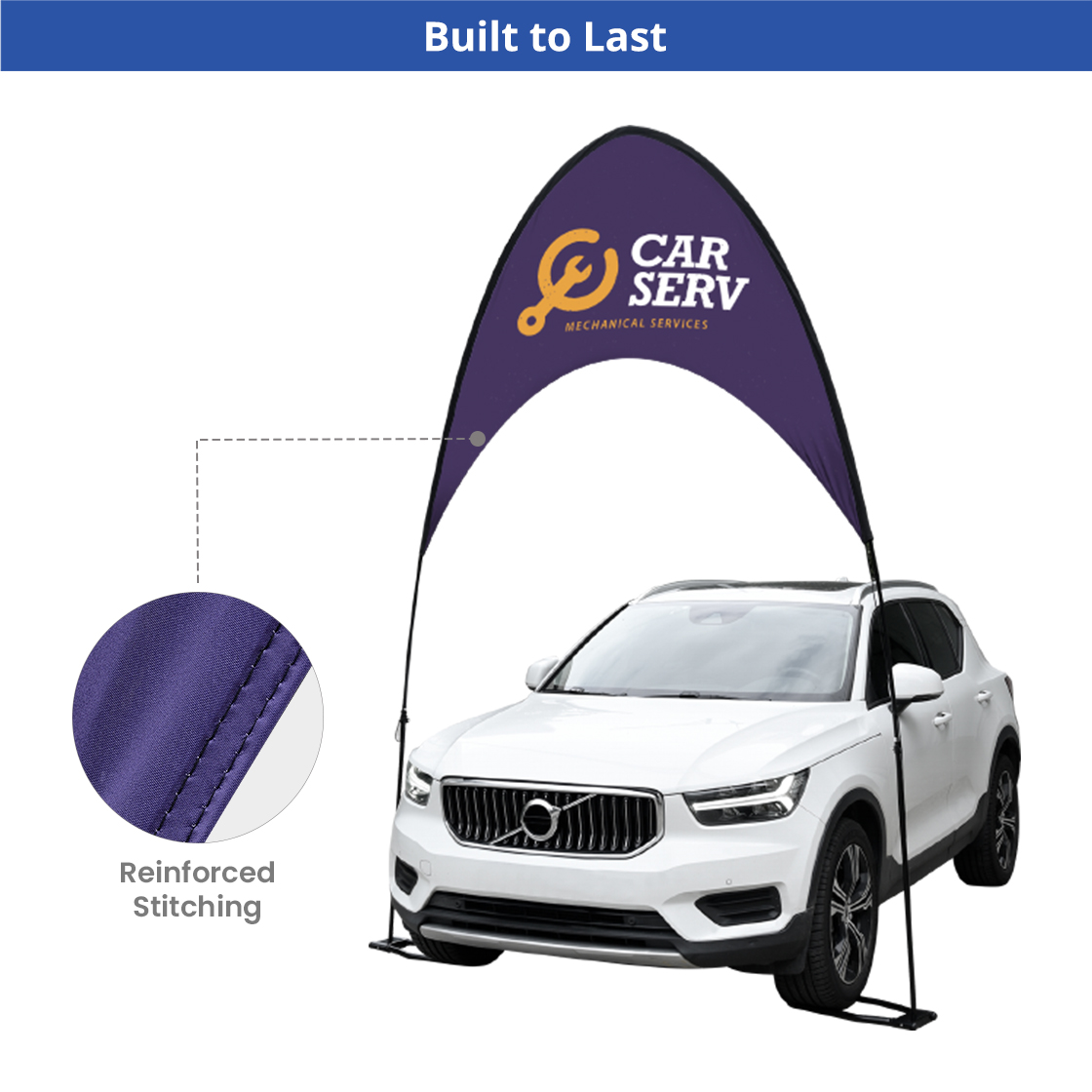 Car Show Arch Banner – Graphic & Hardware Combo (Double-Sided, Medium Size) 7