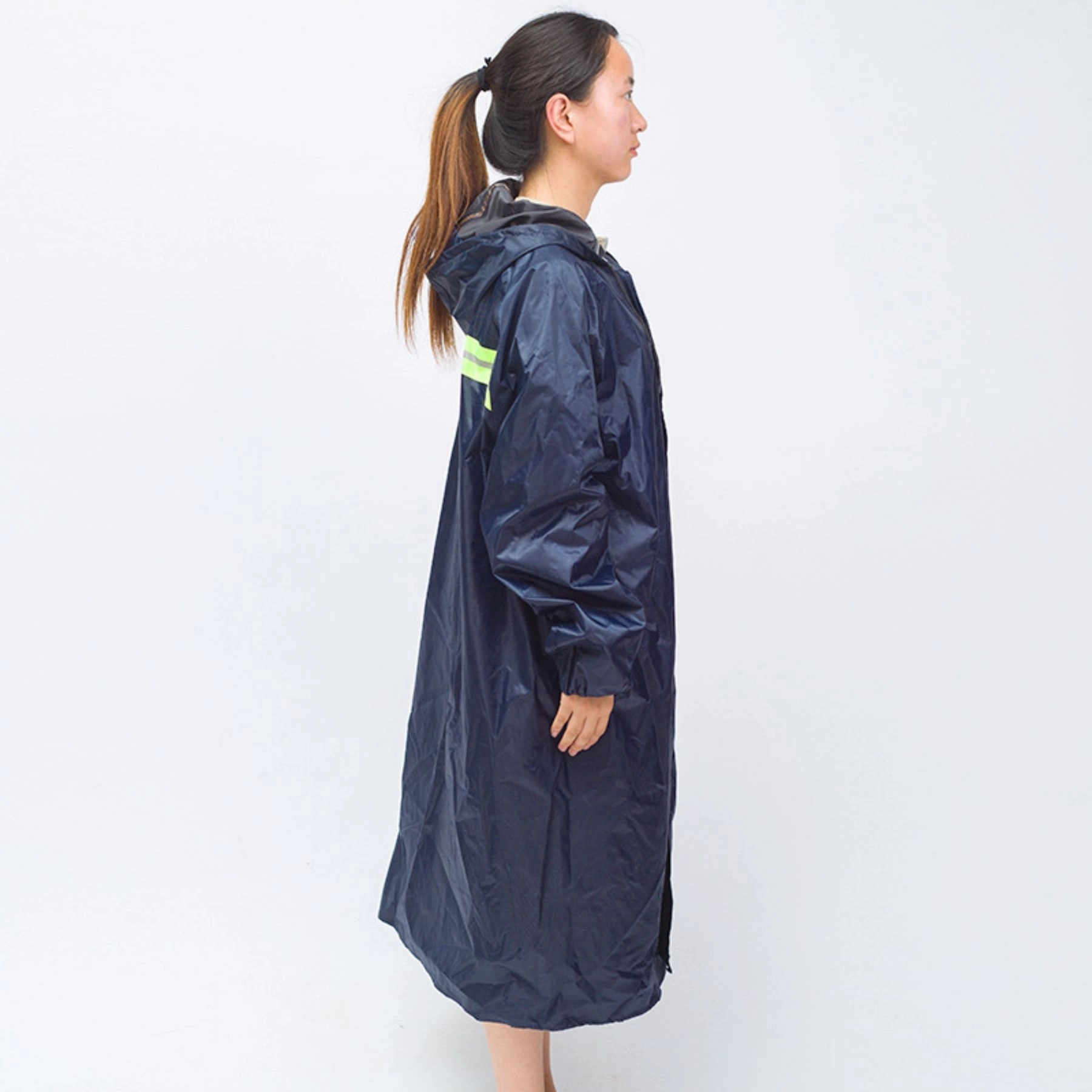 Long Sleeve Hooded Oxford Raincoat 3