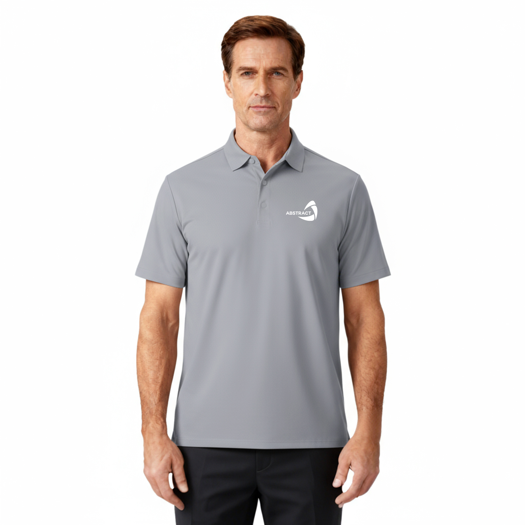 Men's Athletic Performance Short Sleeve Polo Shirt 5