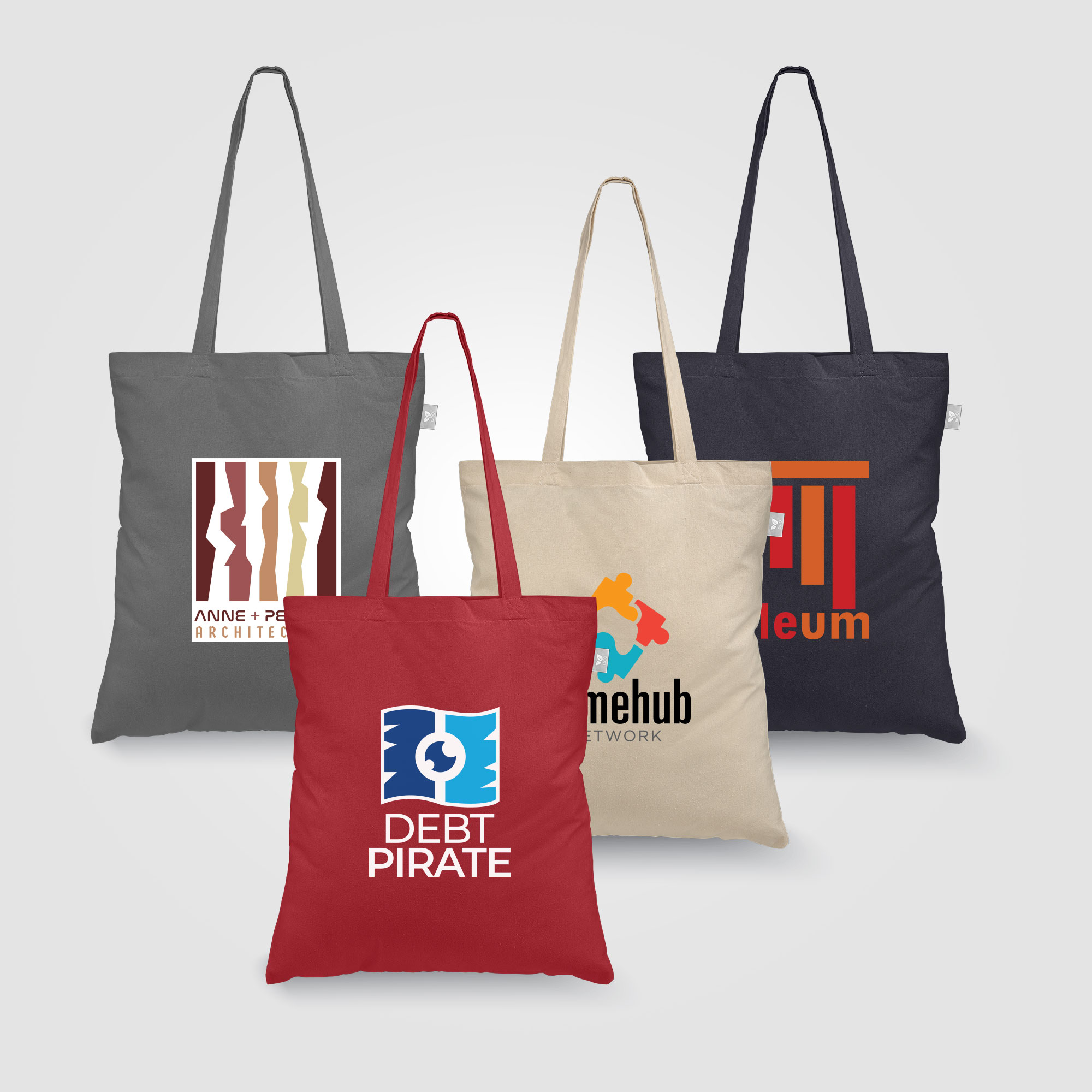 Geo - 5 oz. Recycled Cotton Tote Bag, custom tote bag with logo imprint 9