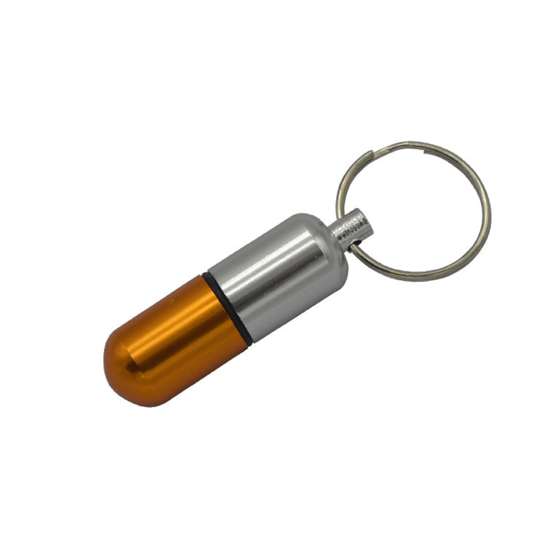 Capsule Shape Aluminum Pill Box 4