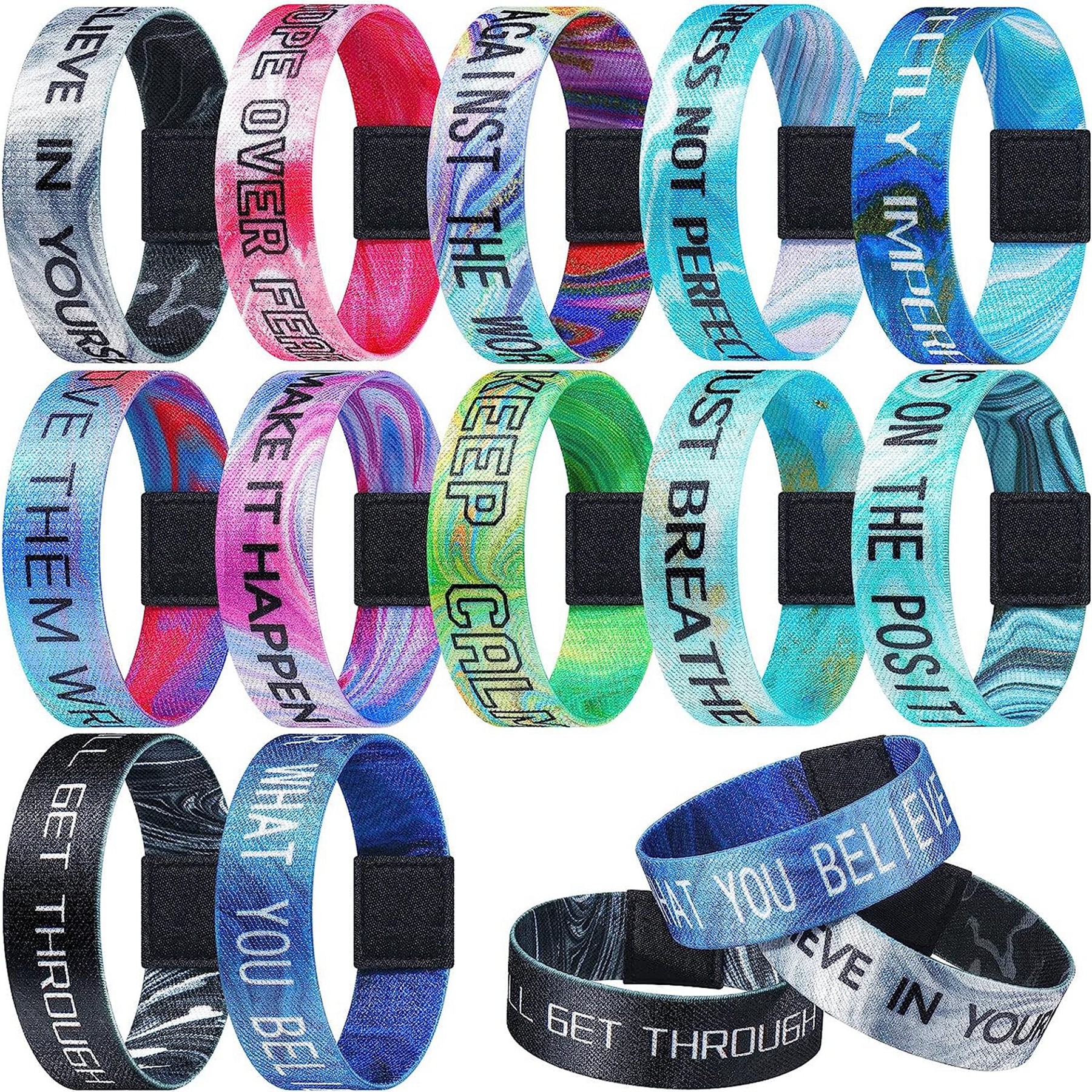 Full Color Reversible Stretch Wrist Bands 2
