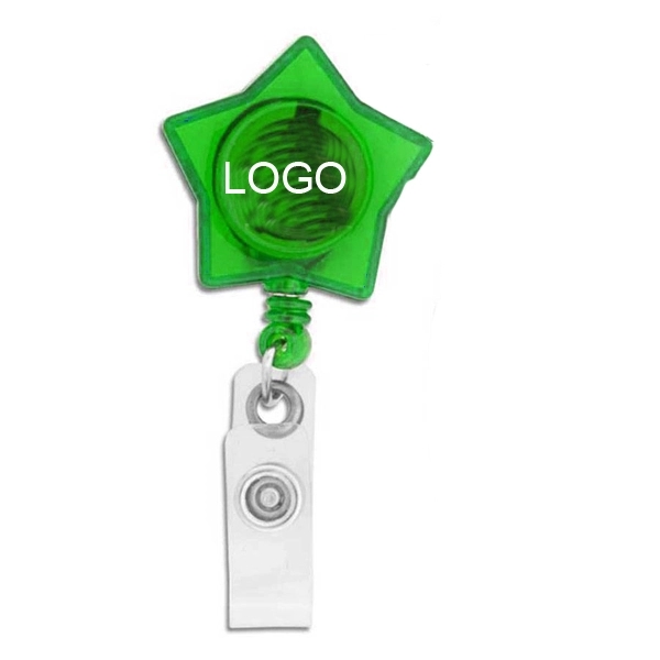 Star Shaped Retractable Badge Holders 2